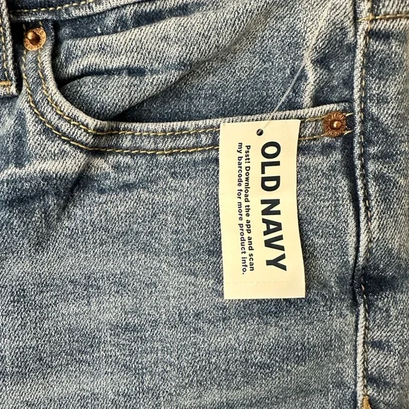 NWT Old Navy High-Waisted OG Loose Jeans Medium Wash Size 4Petite - Picture 10 of 14